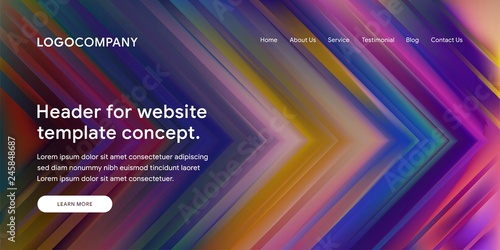 Modern Abstract Style of Website Landing Page Background