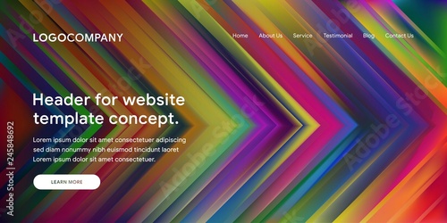 Modern Abstract Style of Website Landing Page Background