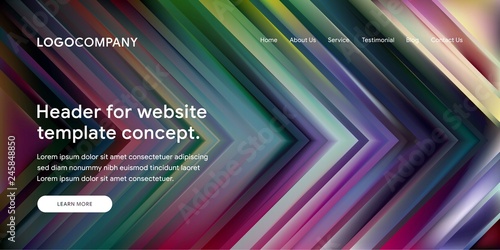Modern Abstract Style of Website Landing Page Background