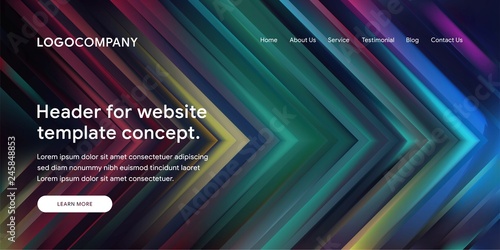 Modern Abstract Style of Website Landing Page Background