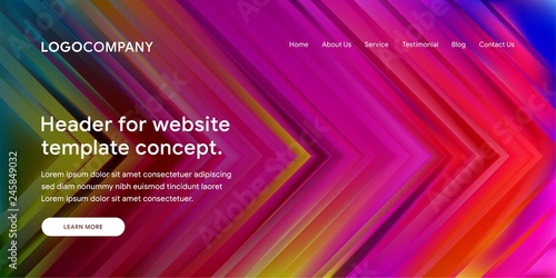 Modern Abstract Style of Website Landing Page Background