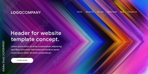 Modern Abstract Style of Website Landing Page Background