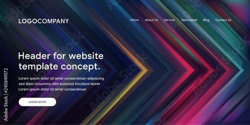 Modern Abstract Style of Website Landing Page Background