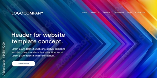 Modern Abstract Style of Website Landing Page Background