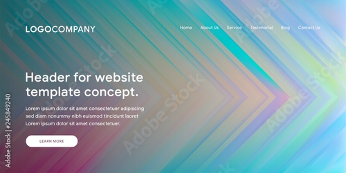 Modern Abstract Style of Website Landing Page Background