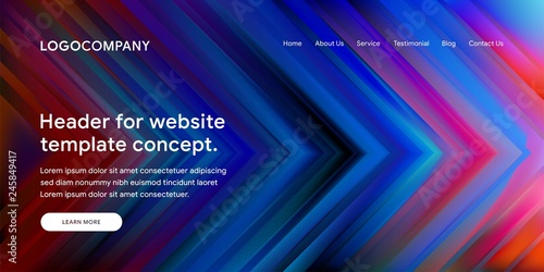 Modern Abstract Style of Website Landing Page Background