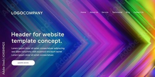 Modern Abstract Style of Website Landing Page Background