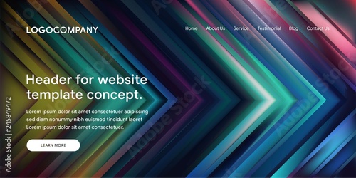 Modern Abstract Style of Website Landing Page Background