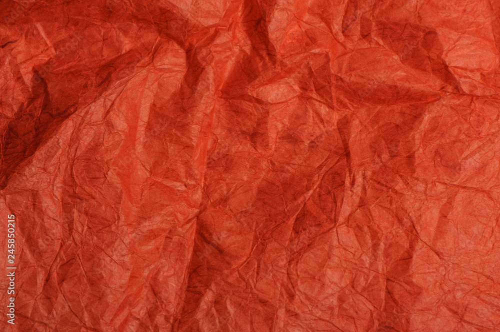 Crushed red paper texture Crushed red paper texture
