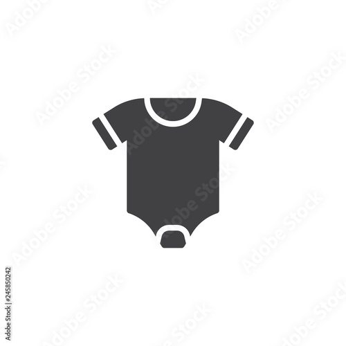 Baby romper vector icon. filled flat sign for mobile concept and web design. Infant clothes simple solid icon. Symbol, logo illustration. Pixel perfect vector graphics