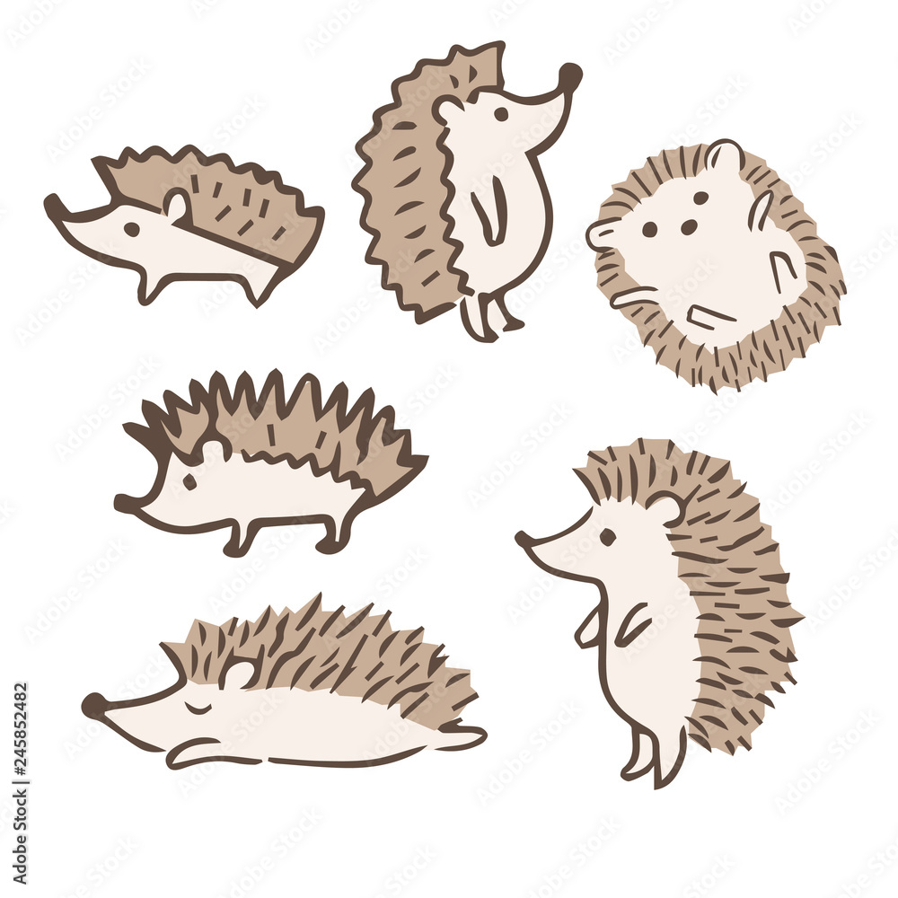 ハリネズミいろいろなポーズ手書きイラスト 子年 年賀素材 Stock Vector Adobe Stock ハリネズミいろいろなポーズ手書きイラスト 子年 年賀素材 Stock Vector Adobe Stock