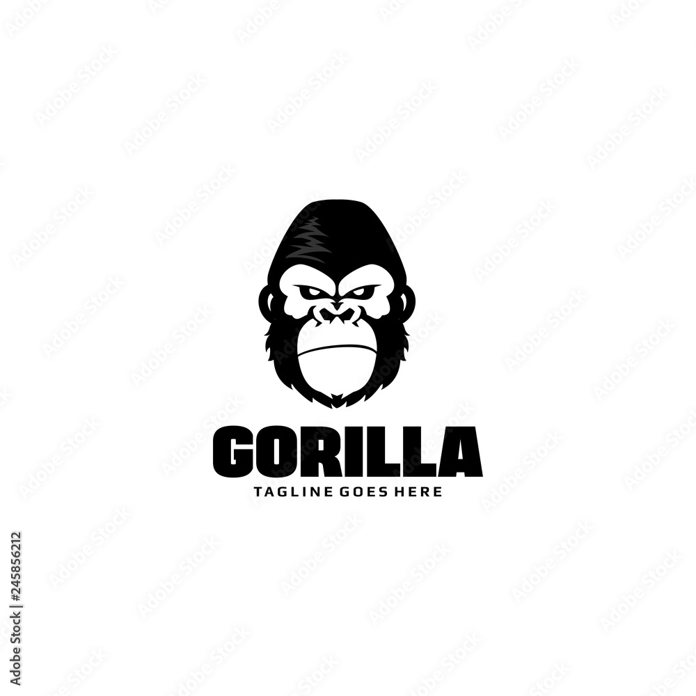 Gorilla Head Logo Template