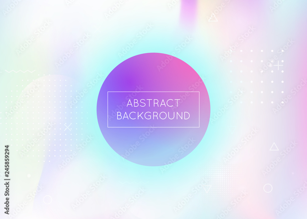 Fluid shapes background with liquid dynamic elements. Holographic bauhaus gradient with memphis. Fluid shapes background with liquid dynamic elements. Holographic bauhaus gradient with memphis.