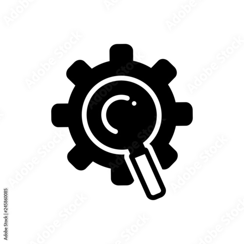 Black solid icon for practical virtual 