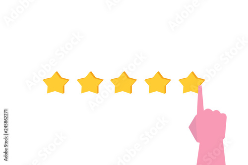 Customer review concept. Usability Evaluation. Vector illustration