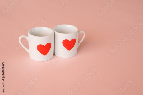 ハートのカップ カップル バレンタイン イメージ