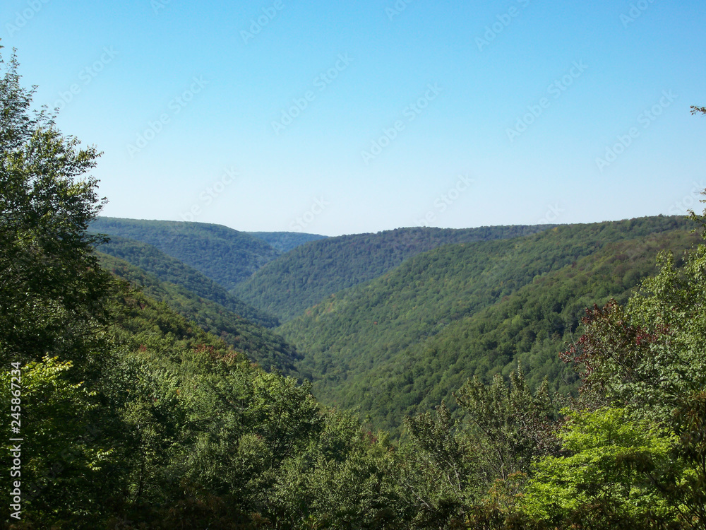 Naklejka premium pennsylvania blue ridge mountains