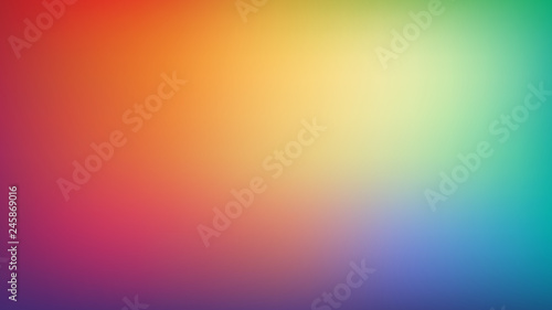 Abstract blurred gradient mesh background. Trendy bright rainbow colors. Modern colorful smooth banner template. Easy editable soft colored vector illustration