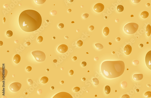 Vector realistic cheese background. Texture of cheese photo