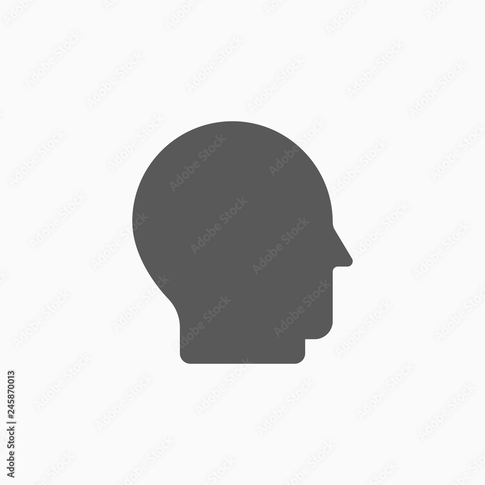 head icon, head vector head icon, head vector