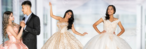 Teen Girls At Quinceanera