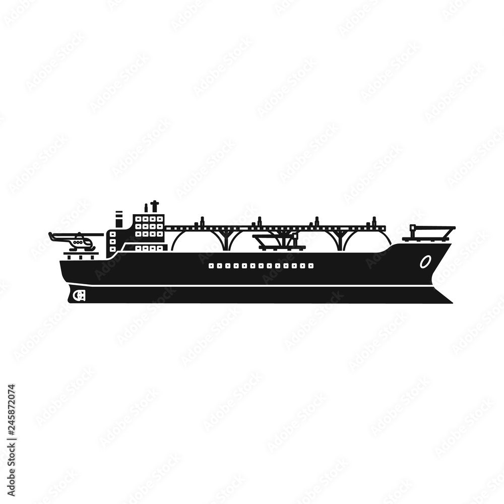 Obraz premium Vector design of oil and gas icon. Collection of oil and petrol stock vector illustration.