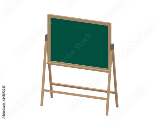 Empty chalkboard. Isolated ...