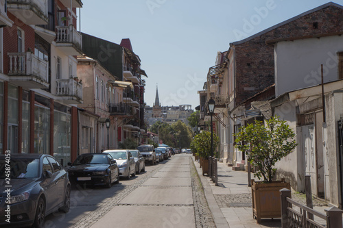 The view of Batumi street, the second size city of Georgia country