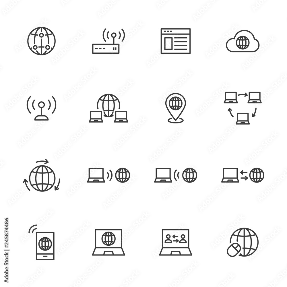 Internet Connection Icons Internet Connection Icons