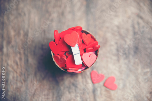 Valentines Day background w...