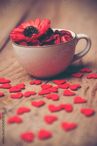 Valentines Day background w...
