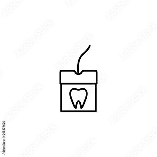 dental floss icon vector illustration