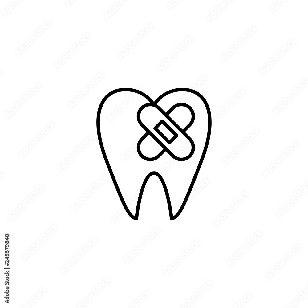 tooth decay icon vector illustration tooth decay icon vector illustration