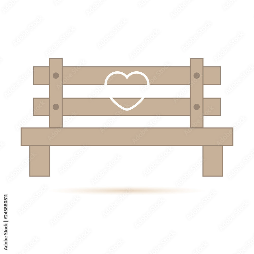 Bench icon, vector illustration - Vector Bench icon, vector illustration - Vector
