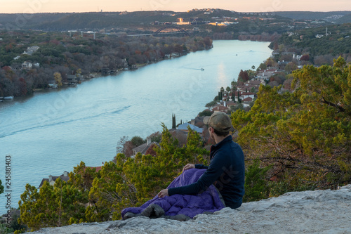 Sunset at Mount Bonnell in Austin, Texas