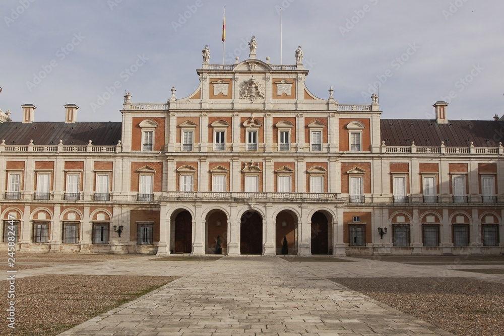 The Royal palace in Aranjuez in the south of the Madrid province