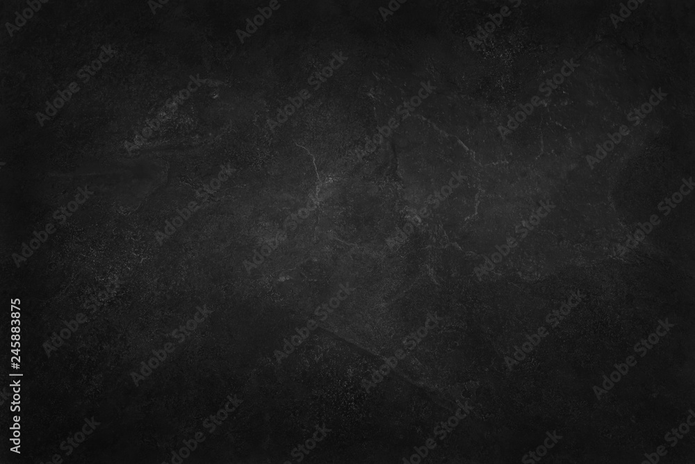 Fototapeta premium Ciemnoszara czarna łupkowa tekstura w naturalnym wzorze o wysokiej rozdzielczości do prac w tle i projektowaniu. Czarna kamienna ściana.