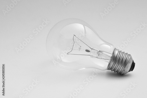 Ceiling lamp with shadow isolated on pale grey background