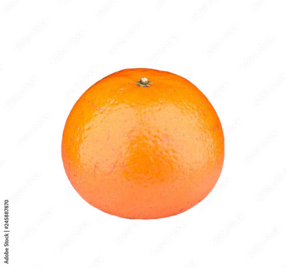 Mandarin fruit isolated on white. Mandarin fruit isolated on white.