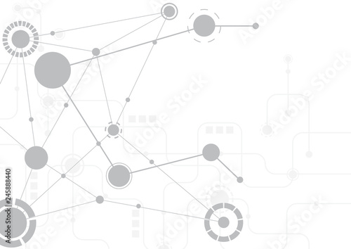 Abstract geometric connect lines and dots.Simple technology graphic background.Illustration Vector design Network and Connection concept.