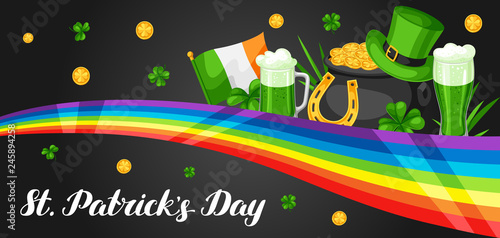 Saint Patricks Day banner.