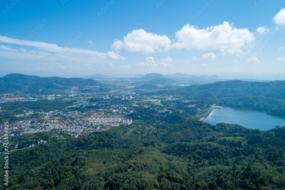 aerial view landscape 