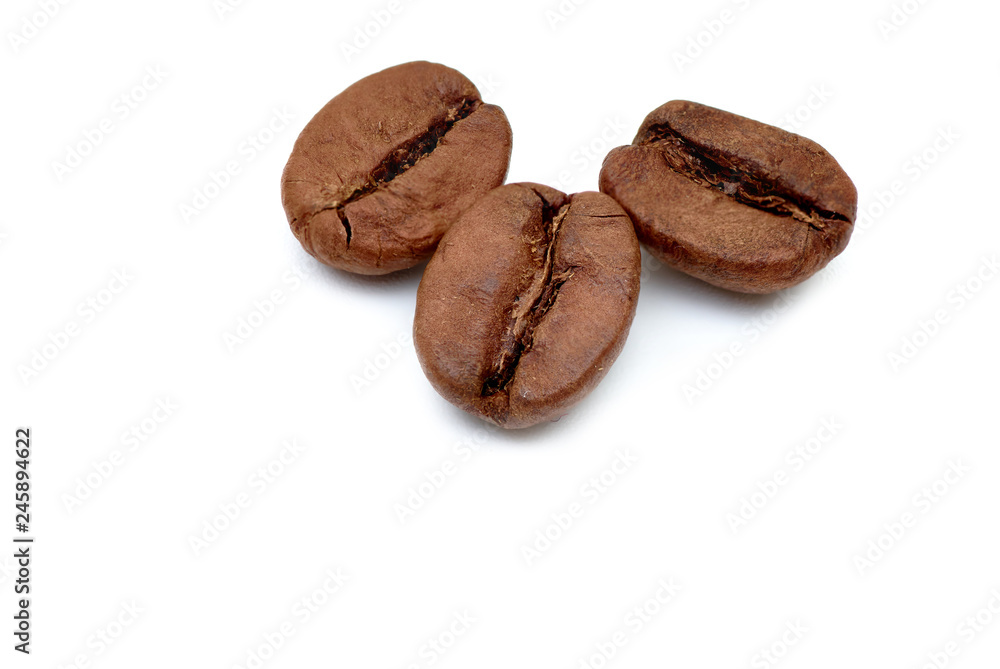 coffee beans on white background large