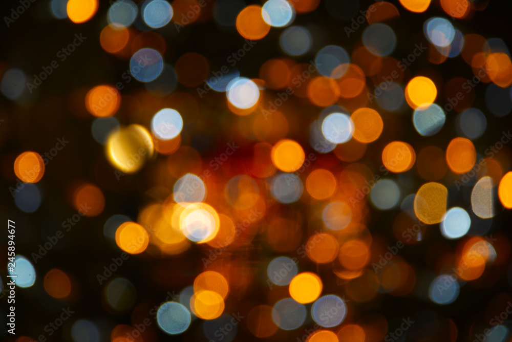 Fototapeta premium Blurred colorful lights, holiday background 