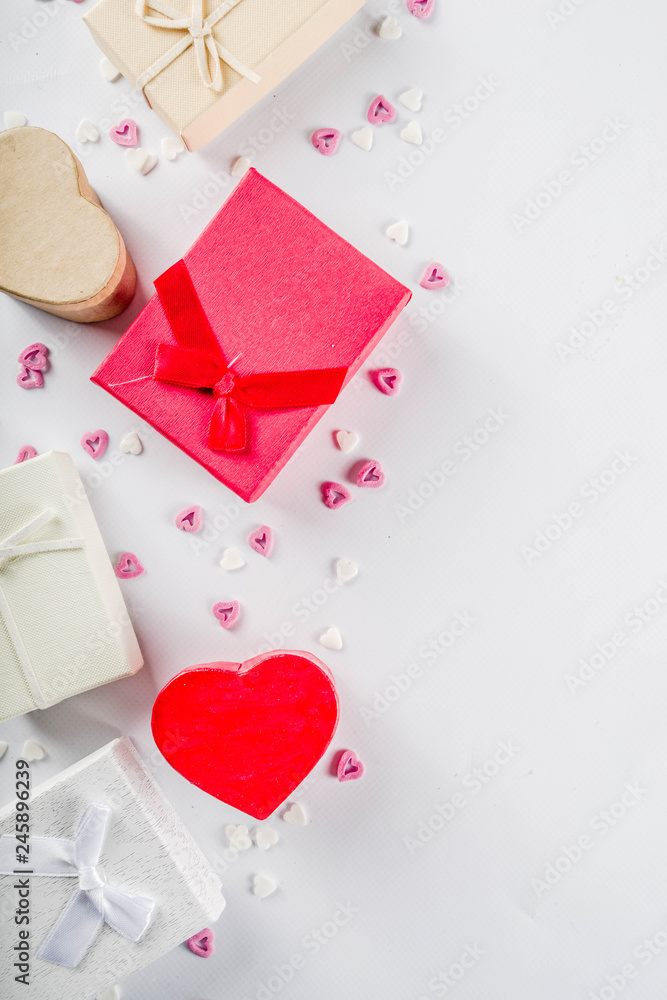 Valentine's day gifts gift boxes background