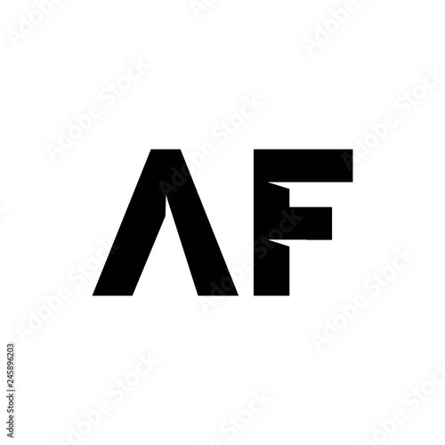 Free Download Modern AF Flat Logo, Illustration, Vector - GFXLoad