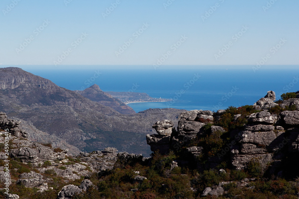 Tafelberg in Südafrika mit Lions Head
