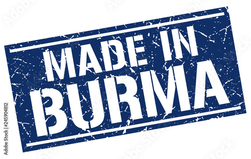 made in Burma stamp