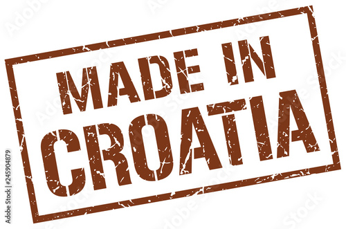 made in Croatia stamp
