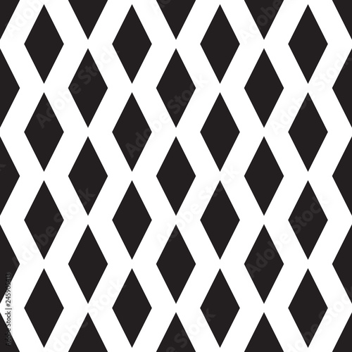 Pattern with black rhombus ...